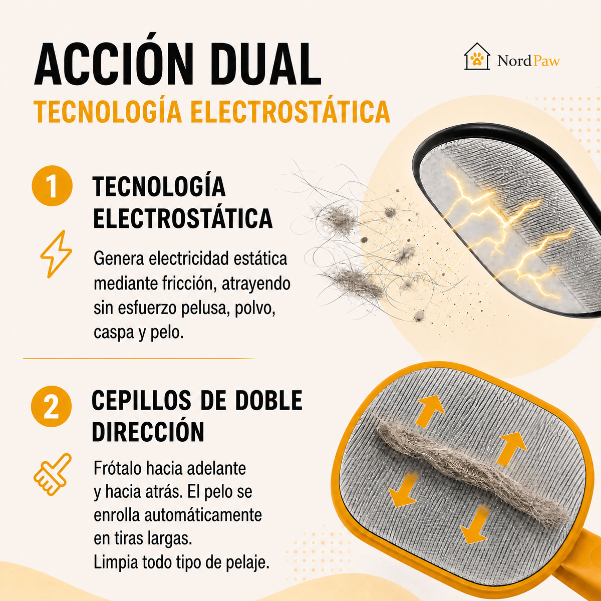 NordPaw CleanMitt-Manopla Quitapelos